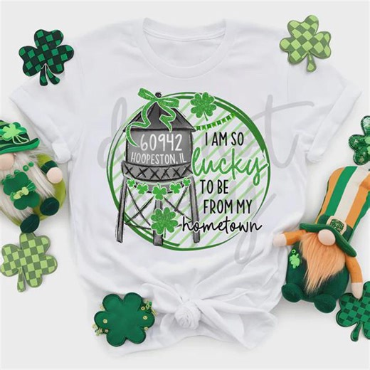 Custom Zip Code Lucky Hometown St. Patricks Day Shamrock PNG Design for T-shirts | Personalized Digital PNG | 300 DPI | Digital Download - Etsy