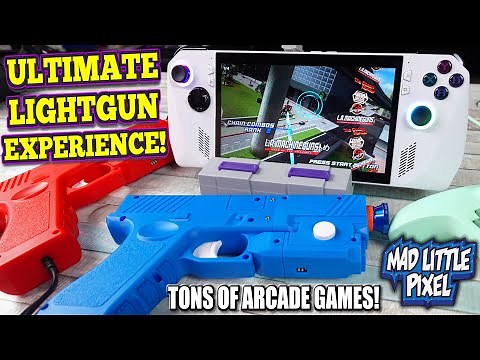 This IS AWESOME! Playing ARCADE Light Gun Games At Home!