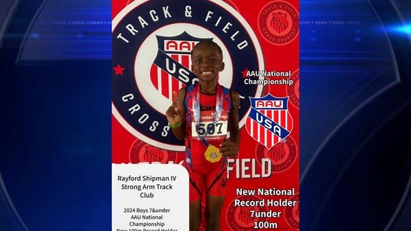 South Florida native breaks national record at AAU Track and Field Championships - WSVN 7News | Miami News, Weather, Sports | Fort Lauderdale
