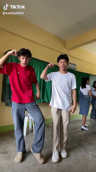 Synchronized Dance Performance by Two Young Males