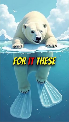 Discover Why Polar Bears' Webbed Feet Make Them Arctic Swimming Champions!
