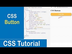 #49 CSS Buttons | Styling Buttons in CSS | CSS Tutorial