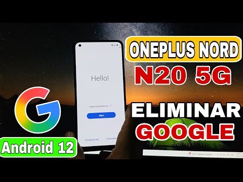 Oneplus Nord N20 5G Eliminar Cuenta Google Android 12 | Oneplus Nord N20 FRP Bypass | Solución 😱