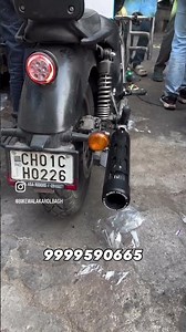 Meteor 350 hand guard and globe xploder exhaust installed 9999590665