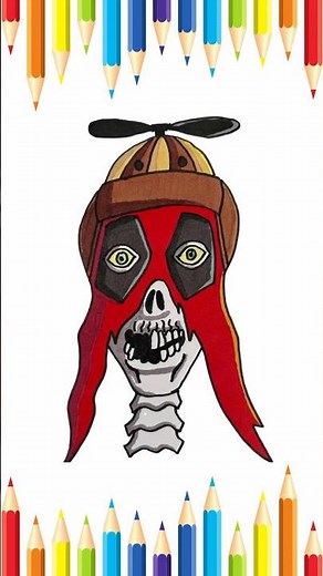 Dibujo a Headpool 💀💥 | Deadpool | Marvel Dibujos Fáciles