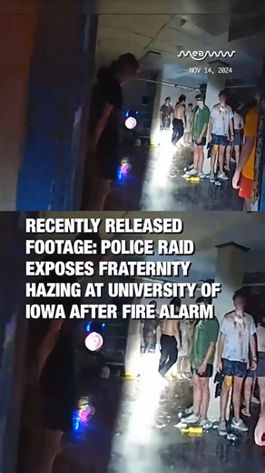 Recently Released Footage: Police Raid Exposes Fraternity Hazing at University of Iowa After Fire Alarm Newly released video from the Iowa Alpha chapter of Alpha Delta Phi starts with a fire alarm and officers walking into the house. Cops show up for a fire alarm at a fraternity… and end up in the basement staring at 56 shirtless, blindfolded pledges stuffed into a dark room. #UniversityOfIowa #AlphaDeltaPhi #FraternityHazing #HazingRaid #Bodycam #CollegeLife #CampusSafety #GreekLifeReform #Pare