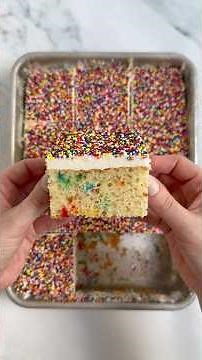 Viral Confetti Dot Sheet Cake Recipe
