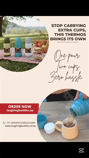 laughingbuddha on Instagram: "A thermos with two cups? Watch this! Camel King Thermos 1 Litre with 2 Cups Rs 850 Material : Stainless steel Capacity : 1 Litre Colour ：Silver Drinkware Type：Vacuum Flasks & Thermos Glass Liner Material Thermal Insulation Performance ：8-24 hours Feature : Eco-Friendly, Large capacity Bottle Type ：Vacuum Flask Feature 1 : Eco-Friendly Feature 2 : Stocked Feature 3 : Portable Feature 4: Large Capacity Thermos Bottle Perfect for coffee, tea or milk. Keep hot, cold and