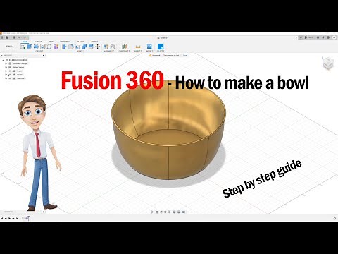 Fusion 360 - How to make a bowl [beginner]