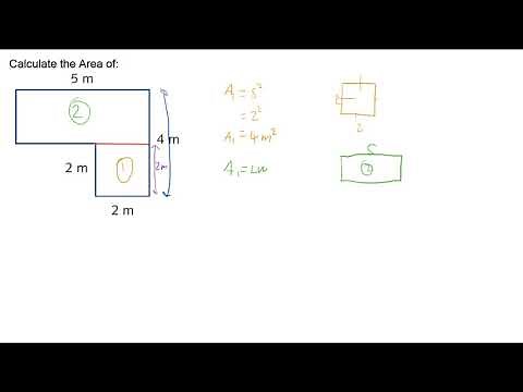 Area of Compound Shape - Joined Rectangles