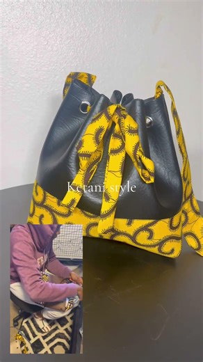 Handmade Drawstring leather bag #handmadeaccesories #handmadebag #handmadecraft #bag #leatherbag