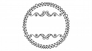 Elegant circular frame video animation | Premium Stock Video Footage