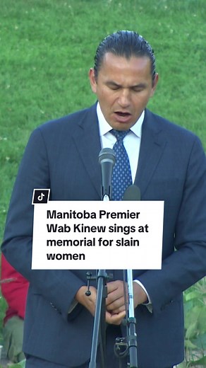 Manitoba Premier Wab Kinew shared a Lakota song of remembrance at a memorial Thursday night for the victims of a serial killer. The event was held to honour the three First Nations women murdered by Jeremy Skibicki — Rebecca Contois, Marcedes Myran and Morgan Harris — and the unidentified Indigenous woman who has been given the name Mashkode Bizhiki'ikwe, or Buffalo Woman. On Wednesday, Skibicki, who was convicted last month of four counts of first-degree murder, received an automatic life sente