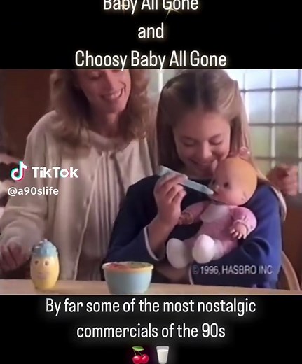 Baby All Gone (1992) & Choosy Baby All Gone (1996) commercials. Hasbro. . : . . . . . . . . . . . . . . . #babydolls #hasbro #90stoys #retrotoys #nickelodeon #90snickelodeon #90s #90skid #90sbaby #90saesthetic #90sthrowback #90sads #90scommercial #throwback #nostalgia #dolls #90sgirl #toycollector #nostalgic #childhood #childhoodmemory #kidstv #retro #vintage #millenial #memoryunlocked #90stv #80sbaby #80skid #a90slife
