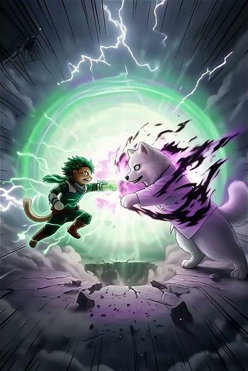 DEKU vs SHIGARAKI! 💥 Cataclysmic Pet-Battle SHOCKWAVE! (MHA) #animation #cat #mha #smash #oneforall