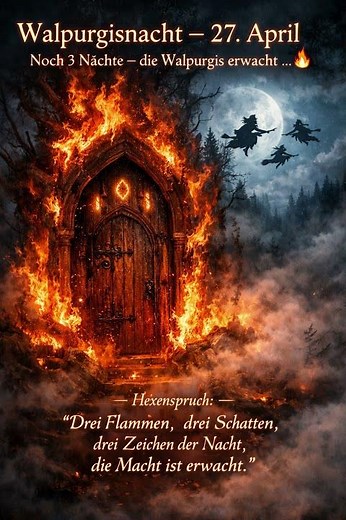 April 27th | Only 3 nights left – Walpurgis Night is about to begin… 🔥