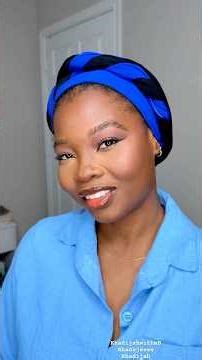 Another simple turban tutorial. It’s a head wrap with a twist! #turbantutorial