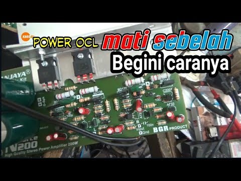 repairing the Sanjaya OCL power amplifier which is dead on one side