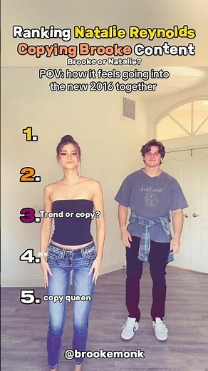 Ranking Natalie Reynolds COPYING Brooke Monk Content (Part-3)