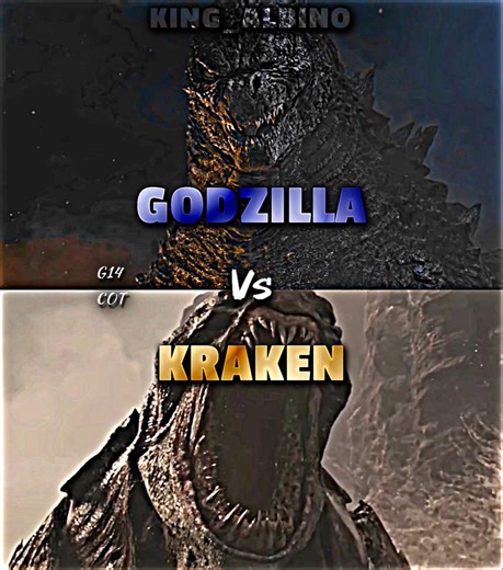 GODZILLA 2014 VS KRAKEN#godzilla#kraken#vsbattle#edit