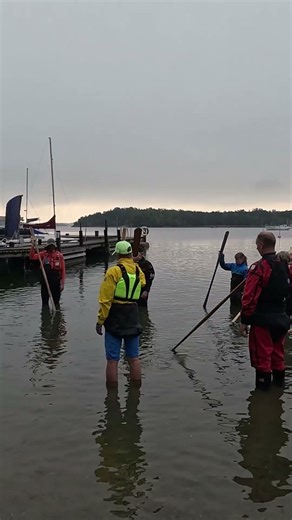 Greenland paddle practice in the water during kayak festival