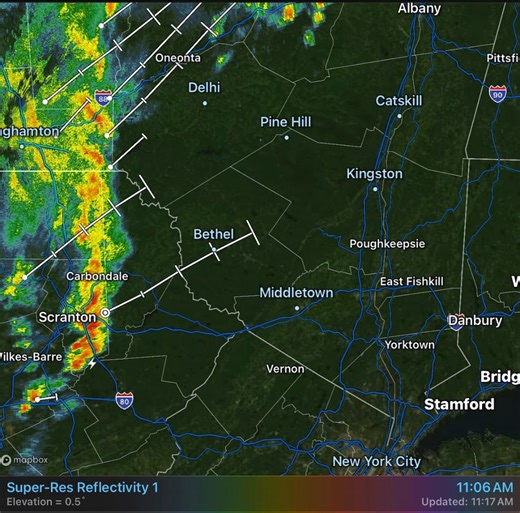 1118am Saturday Weather radar update | Hudson Valley Weather