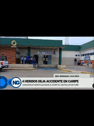 Accidente en Monagas: Cuatro heridos, incluido un niño