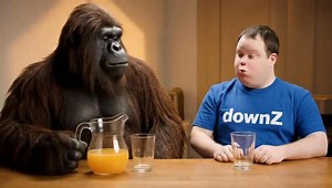 bigfoot and downz #bigfoot #funny #ai #downsyndromeawareness | Yowie