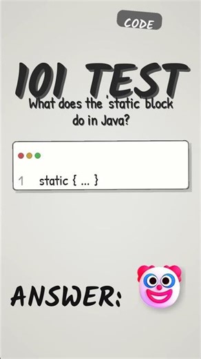 Java Static Block Execution