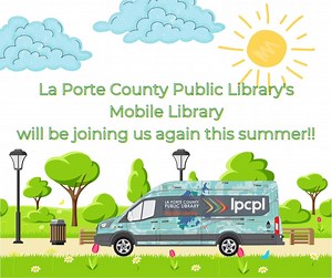 The La Porte County Public Library offers mobile library service that...