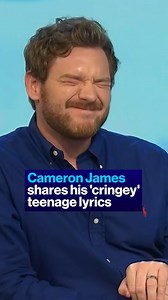 7.7K views · 18 reactions | Comedian Cameron James had dreams of being a musician, but now he's realised the songs he wrote as a teenager are quite... cringey. So he's made a comedy show about them and he shares some of the lyrics with us! | The Project | Facebook