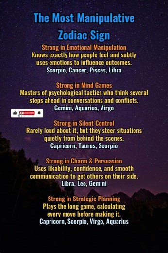 The Most Manipulative Zodiac Sign #zodiac #astrology