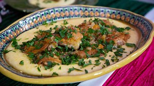 'Top Chef' host Padma Lakshmi makes creamy polenta and chicken