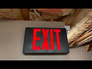 How to replace a exit sign!