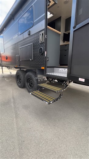 Atlas Caravans on display at our yard in Blenheim | Deluxe RV Group