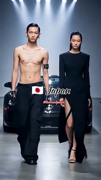 Global Teen Models Walk with Supercars | Cinematic 4K Fashion Showcase #shorts #fashion #viral