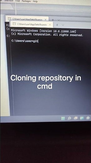 clone repository in command prompt