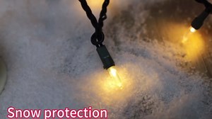 LAMPHOME 100 Mini LED Count Warm White - String Lights - 21.6FT LED ChristmasLights, Mini led Lights for Home Holiday Party Wedding Independence Day Decoration