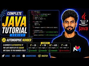 Automorphic Number In Java Explained Step-by-Step | Master In Looping in Java