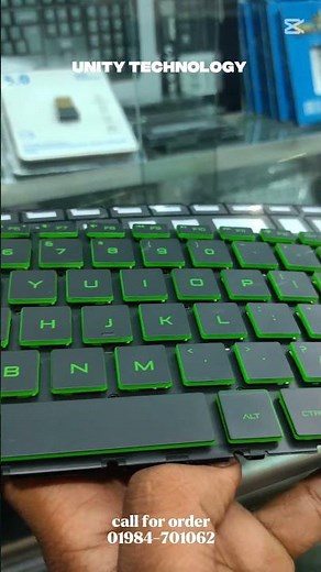 ⌨️ HP 15-DA / 15-CC / 15-CS / 15-DW Series Green Backlit Keyboard Available! 💚