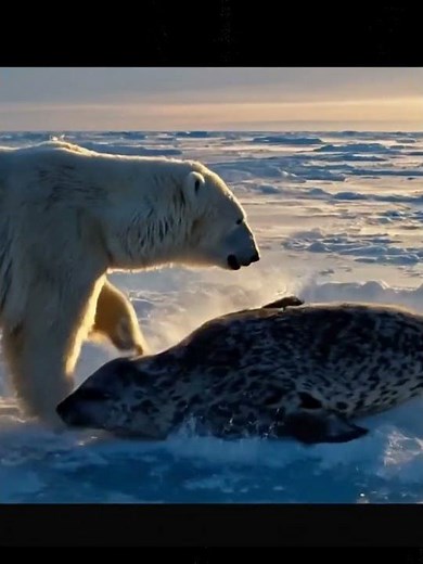 Polar Bear Hunt at Seal Breathing Hole