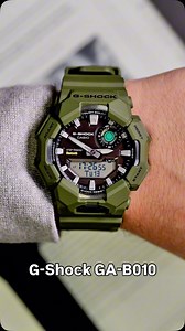 This is the feature packed G-Shock GA-B010. Analogue and digital displays. Bluetooth, step tracker and tough solar, with all the usual G-Shock features such as world time, stopwatch, alarm and timer. #gshock #watchesofinstagram #gab010 #casiowatch #watches | G-Shocker