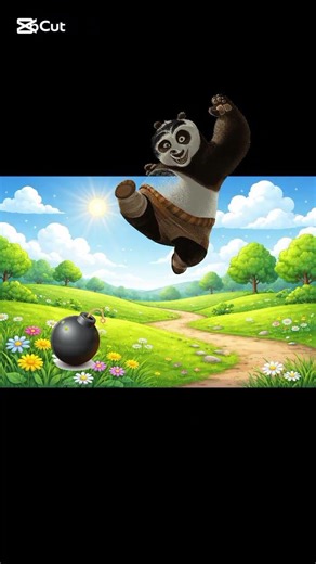panda makes an explosion #panda