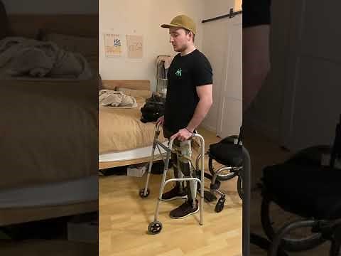 Standing Up/Walking in KAFO braces - Part 2