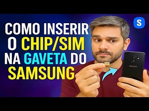 How to Insert the Chip/SIM into the Samsung Drawer