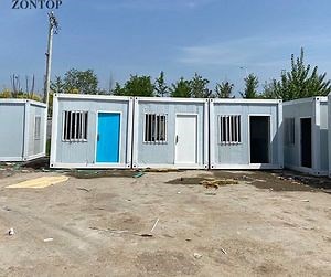 [Hot Item] 20FT Easily Assemble Temporary Prefabricated Mobile Modular Steel Flat Pack Container Prefab House for Office