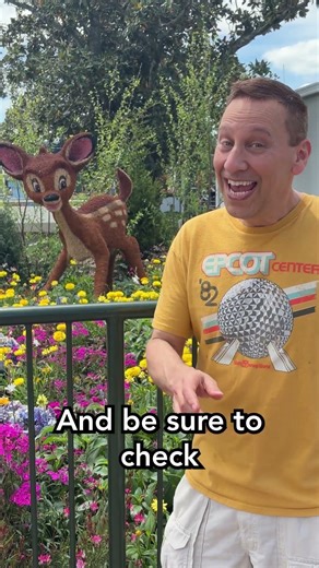 EPCOT Bambi Flower and Garden topiary