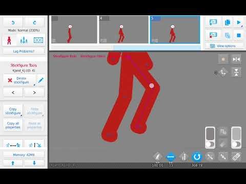 How to Animate an simple walk loop animation in sticknodes :D