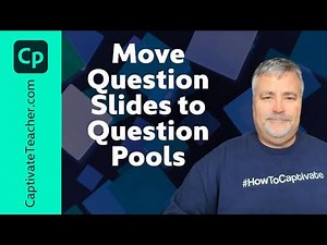 Move Question Slides from your Main Adobe Captivate Classic Project to Your Question Pools