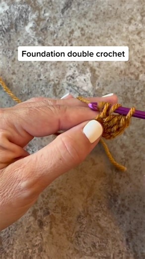 Foundation Double Crochet Stitch Tutorial